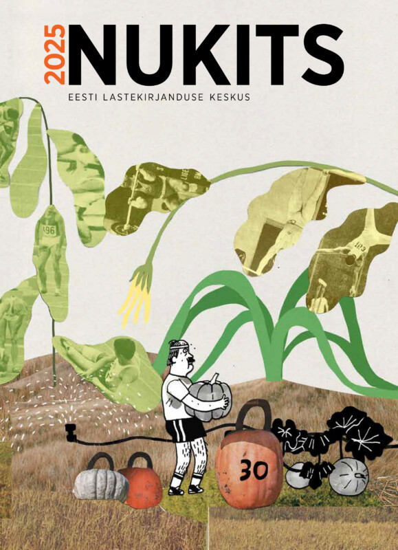 Ajakiri Nukits 2025 esikaas Marja-Liisa Platsi illustratsiooniga raamatust ,Härra Haraldi unistuste aed,